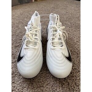 Nike Zoom Air Vapor Pro 1 White Black Football Cleats IB2495-105 Size 13.5 New